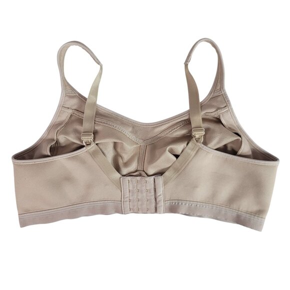 Playtex 18 Hour Wirefree Bra Tan 44DD Active Breathable Comfort Straps #4159 - Picture 6 of 11